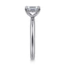 Lark - 14K White Gold Emerald Cut Solitaire Engagement Ring