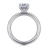 Lark - 14K White Gold Emerald Cut Solitaire Engagement Ring