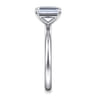 Lark - 14K White Gold Emerald Cut Solitaire Engagement Ring