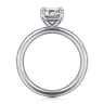 Lark - 14K White Gold Emerald Cut Solitaire Engagement Ring