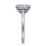Bambi - 14K White Gold Emerald Cut Diamond Engagement Ring