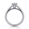 Bambi - 14K White Gold Emerald Cut Solitaire Diamond Engagement Ring