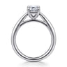 Bambi - 14K White Gold Emerald Cut Diamond Engagement Ring