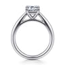 Bambi - 14K White Gold Emerald Cut Diamond Engagement Ring