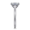Anne - 14K White Gold Emerald Cut Solitaire Diamond Engagement Ring