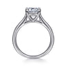 Anne - 14K White Gold Emerald Cut Solitaire Diamond Engagement Ring