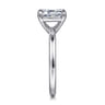 Azura - 14K White Gold Emerald Cut Solitaire Diamond Engagement Ring