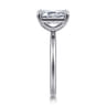 Tiana - 14K White Gold Emerald Cut Solitaire Diamond Engagement Ring