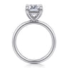 Tiana - 14K White Gold Emerald Cut Solitaire Diamond Engagement Ring