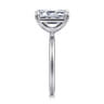 Tiana - 14K White Gold Emerald Cut Solitaire Diamond Engagement Ring