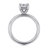 Tiana - 14K White Gold Emerald Cut Solitaire Diamond Engagement Ring