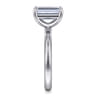 Unite - 14K White Gold Emerald Cut Solitaire Diamond Engagement Ring