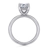 Unite - 14K White Gold Emerald Cut Solitaire Diamond Engagement Ring