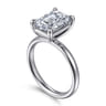 Unite - 14K White Gold Emerald Cut Solitaire Diamond Engagement Ring