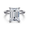 Unite - 14K White Gold Emerald Cut Solitaire Diamond Engagement Ring