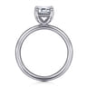 Unite - 14K White Gold Emerald Cut Solitaire Diamond Engagement Ring