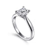 Jamie - 14K White Gold Emerald Cut Diamond Engagement Ring
