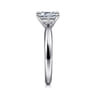 Jamie - 14K White Gold Emerald Cut Diamond Engagement Ring