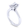 Lauren - 14K White Gold Emerald Cut Diamond Engagement Ring