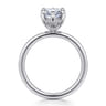 Cari - 14K White Gold Marquise Shape Diamond Engagement Ring - 0.07 ct