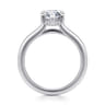 Aldon - 14K White Gold Marquise Shape Diamond Engagement Ring - 0.08 ct