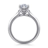Ellis - 14K White Gold Marquise Shape Diamond Engagement Ring