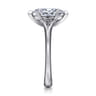Ellis - 14K White Gold Marquise Shape Diamond Engagement Ring