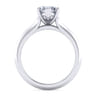 Ellis - 14K White Gold Marquise Shape Diamond Engagement Ring