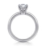 Ali - 14K White Gold Marquise Shape Diamond Engagement Ring