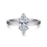 Paula - 14K White Gold Marquise Shape Diamond Engagement Ring