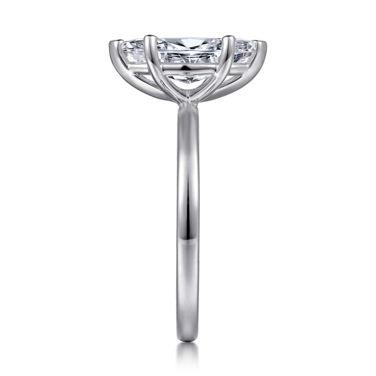 Paula - 14K White Gold Marquise Shape Diamond Engagement Ring - Shot 5