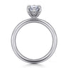 Lark - 14K White Gold Marquise Shape Solitaire Engagement Ring
