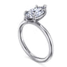 Lark - 14K White Gold Marquise Shape Solitaire Engagement Ring