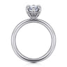 Lark - 14K White Gold Marquise Shape Solitaire Engagement Ring