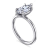 Lark - 14K White Gold Marquise Shape Solitaire Engagement Ring
