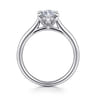 Anne - 14K White Gold Marquise Shape Solitaire Diamond Engagement Ring