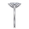 Anne - 14K White Gold Marquise Shape Solitaire Diamond Engagement Ring