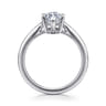 Anushka - 14K White Gold Marquise Shape Solitaire Diamond Engagement Ring