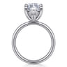 Unite - 14K White Gold Marquise Shape Solitaire Diamond Engagement Ring