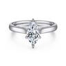 Michelle - 14K White Gold Marquise Shape Diamond Engagement Ring