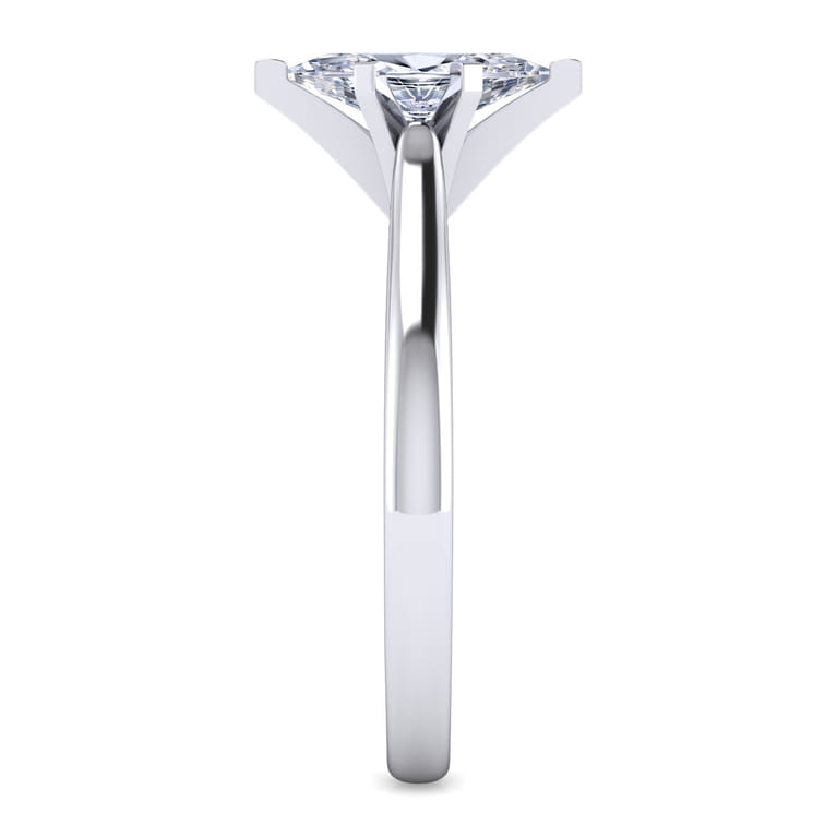 Michelle - 14K White Gold Marquise Shape Diamond Engagement Ring - Shot 5