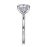 Cari - 14K White Gold Oval Diamond Engagement Ring - 0.06 ct