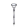 Anuk - 14K White Gold Oval Diamond Engagement Ring - 0.05 ct