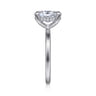 Anuk - 14K White Gold Oval Diamond Engagement Ring - 0.07 ct