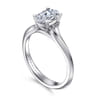 Ellis - 14K White Gold Oval Diamond Engagement Ring