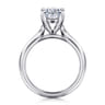 Ellis - 14K White Gold Oval Diamond Engagement Ring