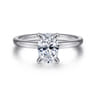 Ali - 14K White Gold Oval Diamond Engagement Ring