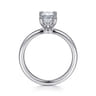 Ali - 14K White Gold Oval Diamond Engagement Ring