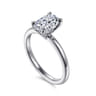 Ali - 14K White Gold Oval Diamond Engagement Ring
