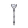 Ali - 14K White Gold Oval Diamond Engagement Ring